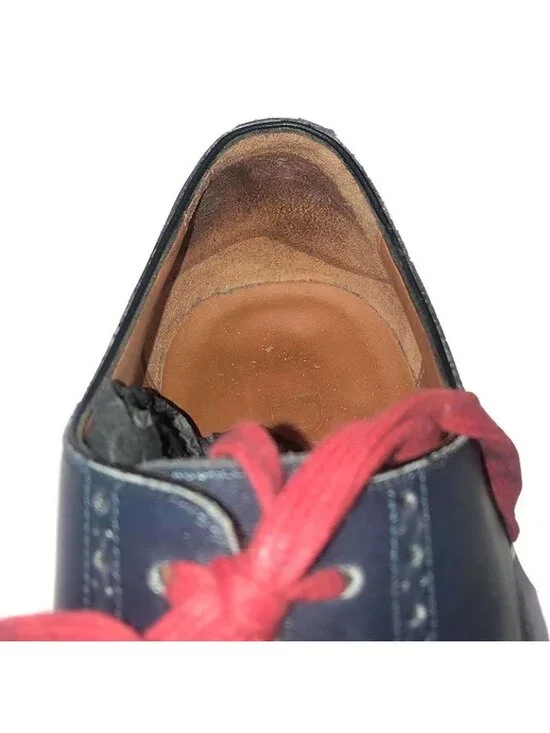 ★SOLD★ Dior Homme 13 SS Wingtip Leather Derby Shoes 3 De060 vjl Navy 41 - Picture 7 of 7